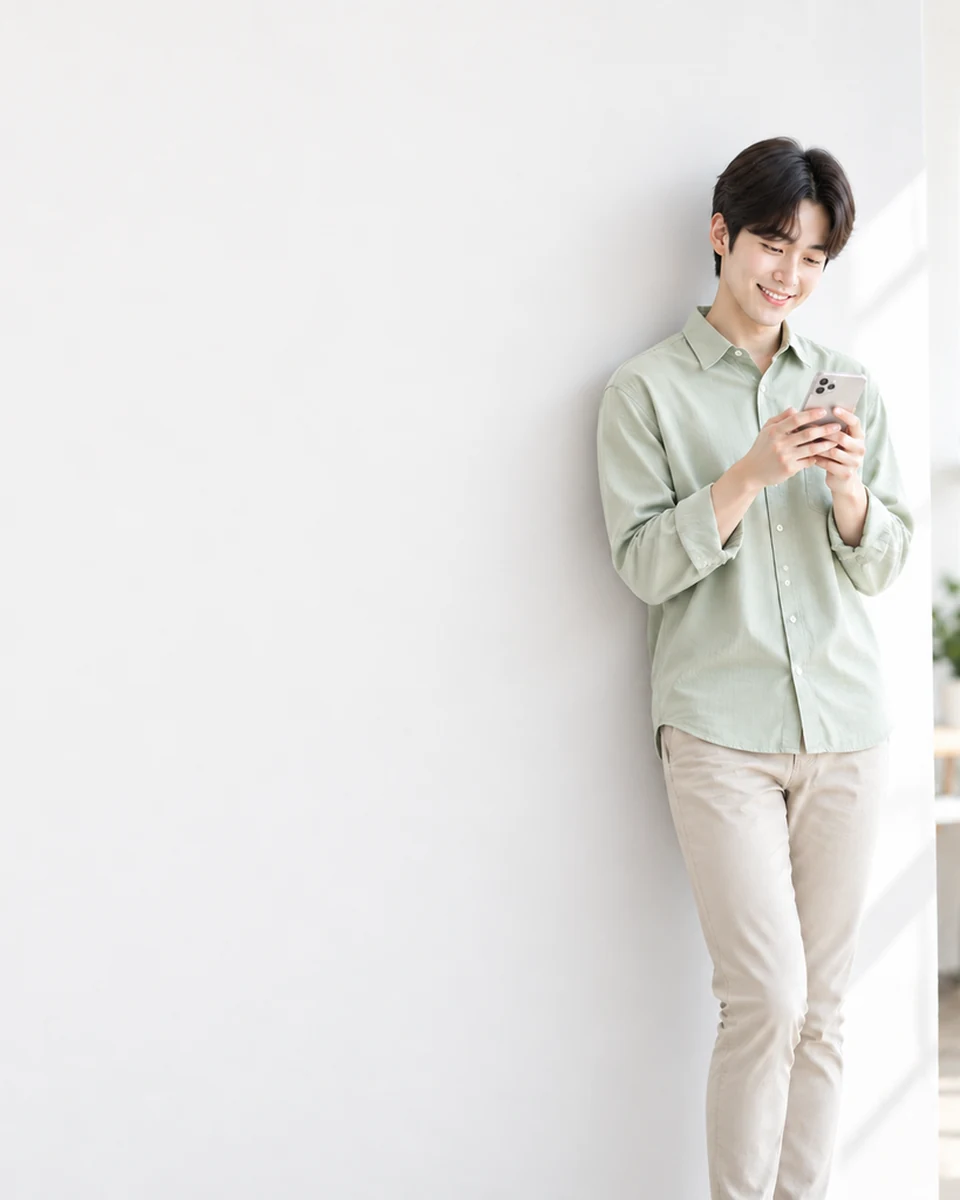 컨텐츠이용료현금화 LG 결제 뒤 문자를 확인하는 모습